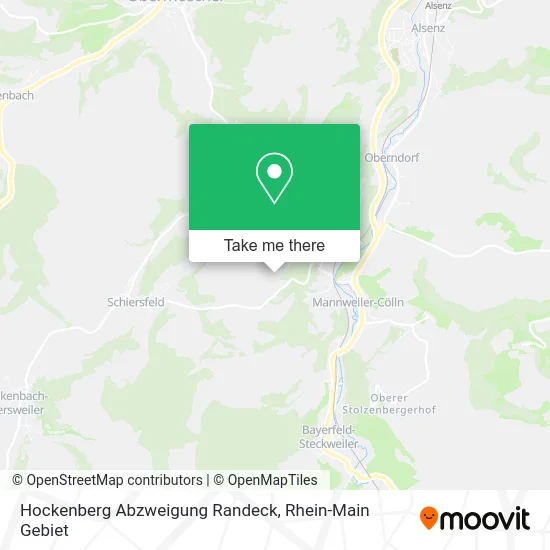 Карта Hockenberg Abzweigung Randeck