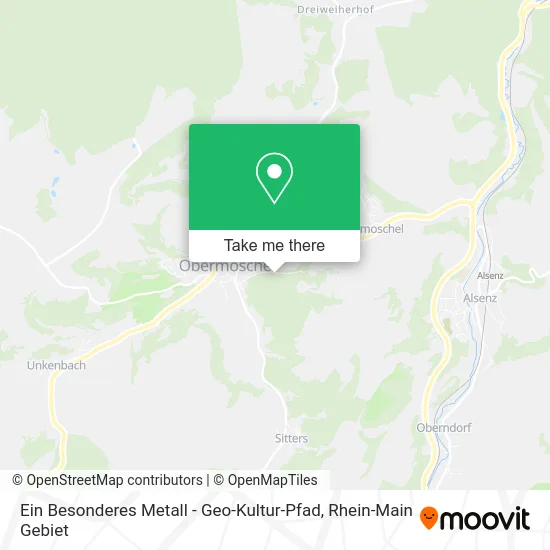 Карта Ein Besonderes Metall - Geo-Kultur-Pfad