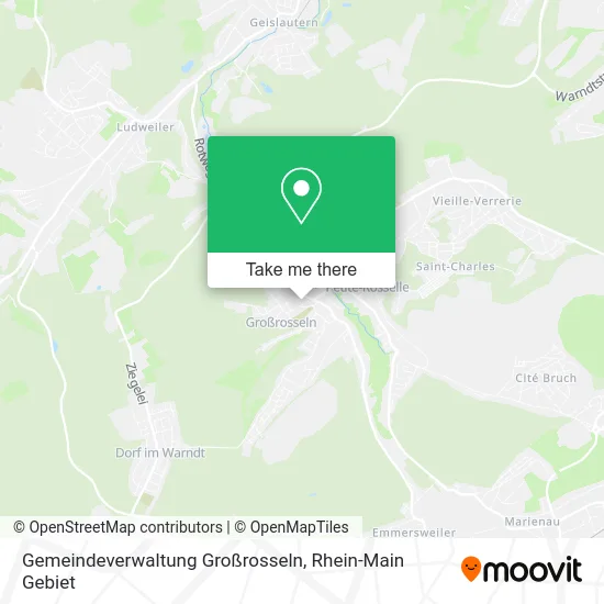 Карта Gemeindeverwaltung Großrosseln