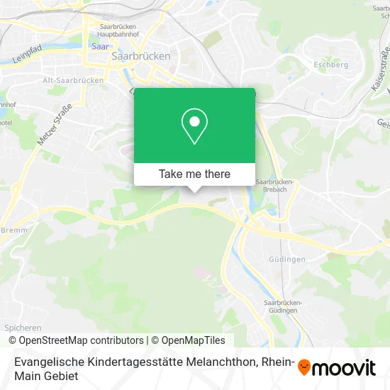 Карта Evangelische Kindertagesstätte Melanchthon