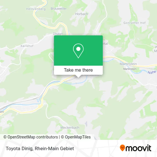 Карта Toyota Dinig