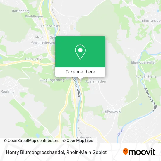 Карта Henry Blumengrosshandel
