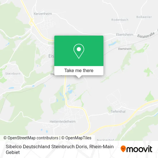 Карта Sibelco Deutschland Steinbruch Doris