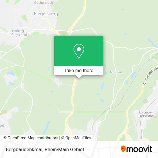 Карта Bergbaudenkmal