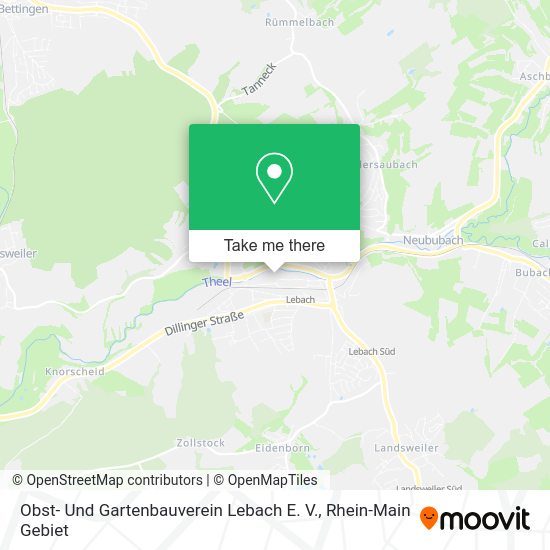 Карта Obst- Und Gartenbauverein Lebach E. V.