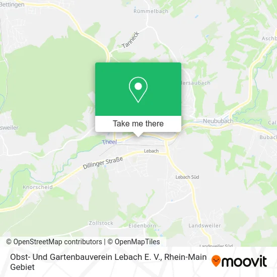 Карта Obst- Und Gartenbauverein Lebach E. V.