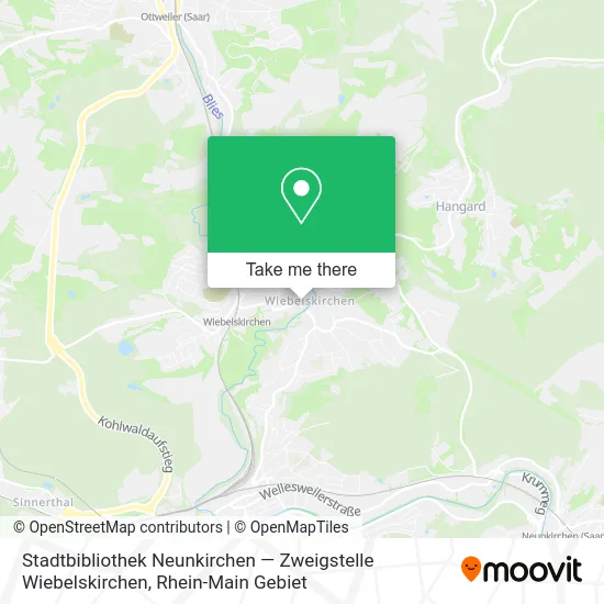 Карта Stadtbibliothek Neunkirchen — Zweigstelle Wiebelskirchen