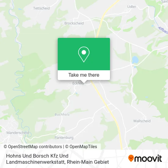 Карта Hohns Und Borsch Kfz Und Landmaschinenwerkstatt