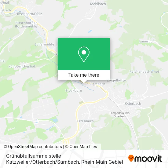 Карта Grünabfallsammelstelle Katzweiler / Otterbach / Sambach