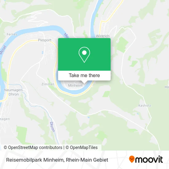 Карта Reisemobilpark Minheim