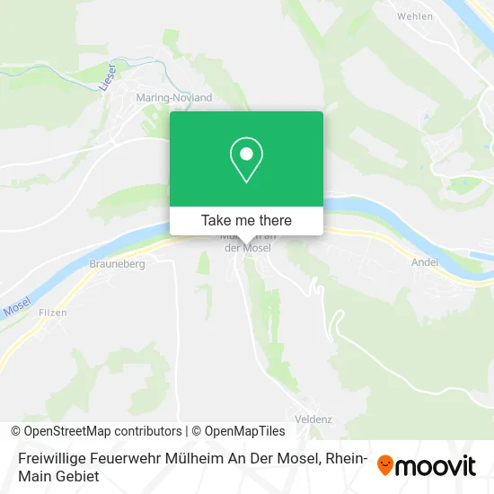 Карта Freiwillige Feuerwehr Mülheim An Der Mosel