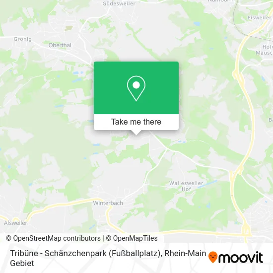 Карта Tribüne - Schänzchenpark (Fußballplatz)