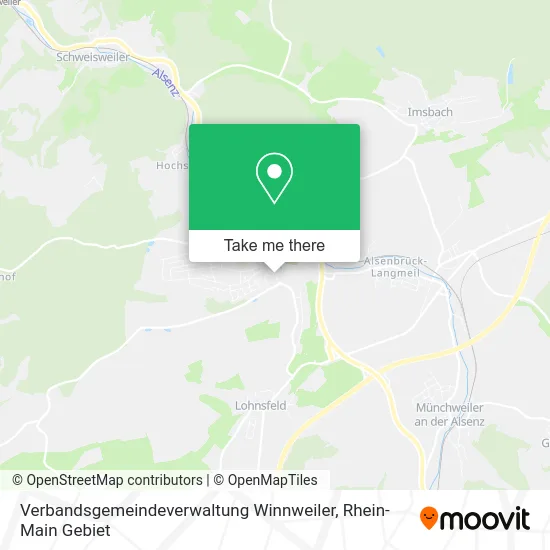 Карта Verbandsgemeindeverwaltung Winnweiler