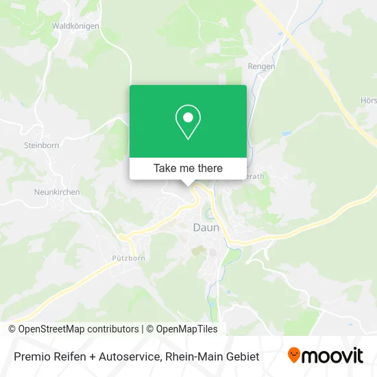 Карта Premio Reifen + Autoservice