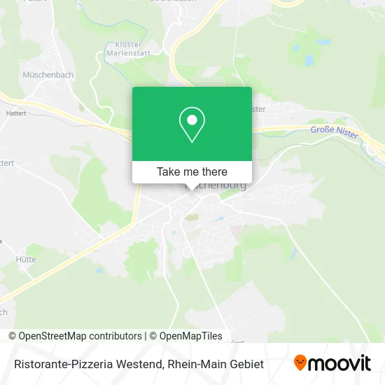 Карта Ristorante-Pizzeria Westend