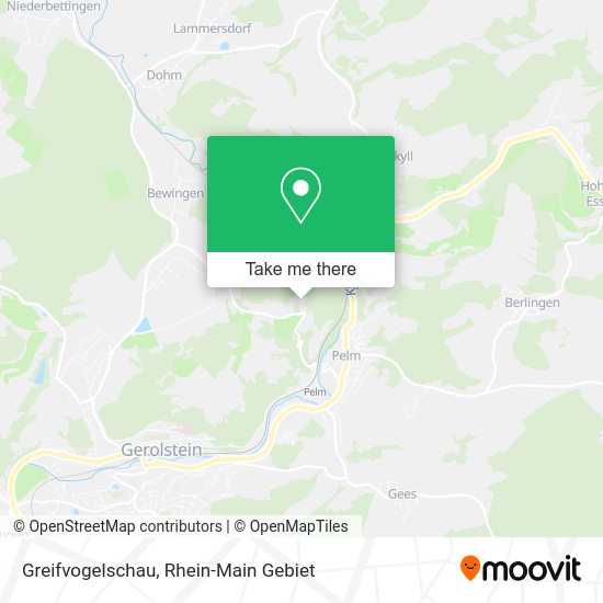 Карта Greifvogelschau