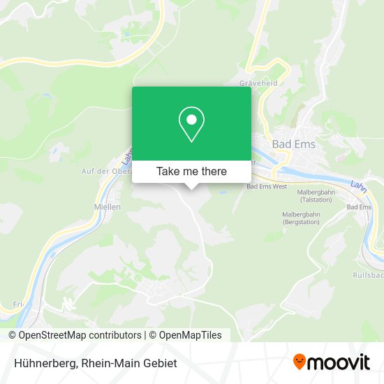 Карта Hühnerberg