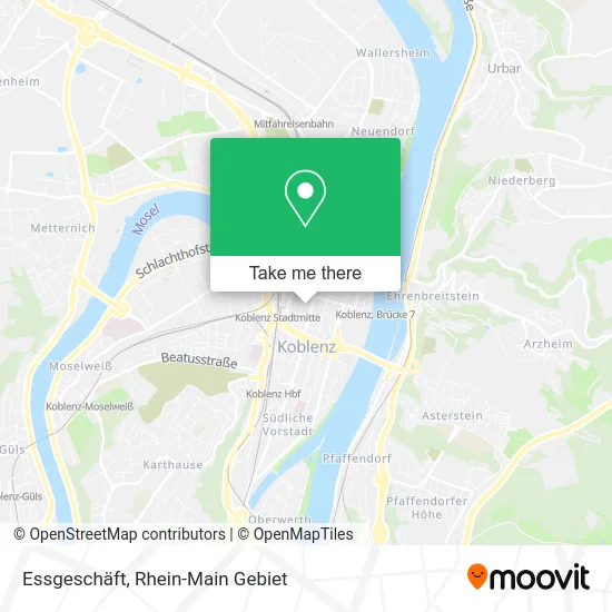 Карта Essgeschäft