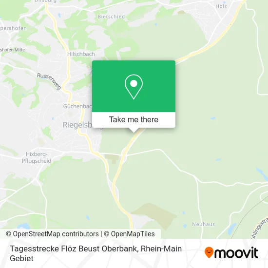 Карта Tagesstrecke Flöz Beust Oberbank
