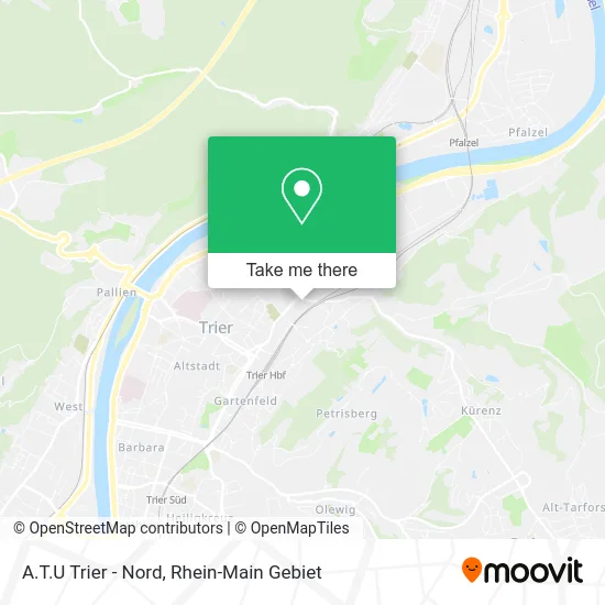 Карта A.T.U Trier - Nord