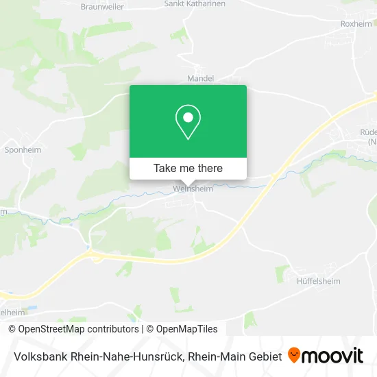 Volksbank Rhein-Nahe-Hunsrück map