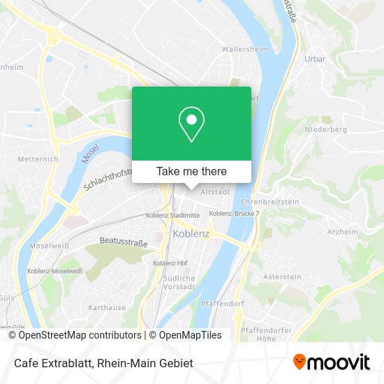 Карта Cafe Extrablatt