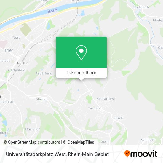 Карта Universitätsparkplatz West