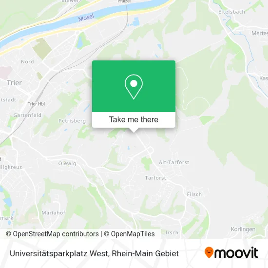 Карта Universitätsparkplatz West