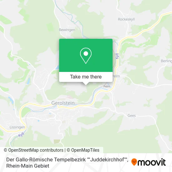 Карта Der Gallo-Römische Tempelbezirk ""Juddekirchhof""