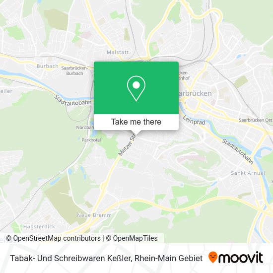 Карта Tabak- Und Schreibwaren Keßler