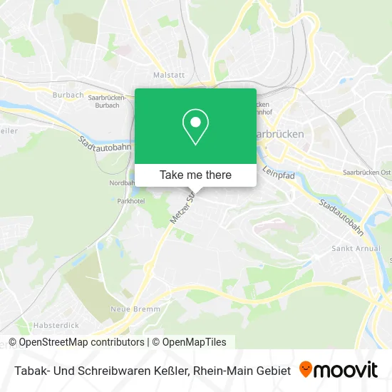 Карта Tabak- Und Schreibwaren Keßler
