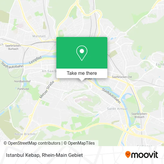 Istanbul Kebap map
