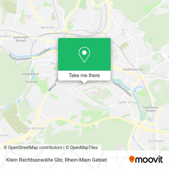 Карта Klein Rechtsanwälte Gbr