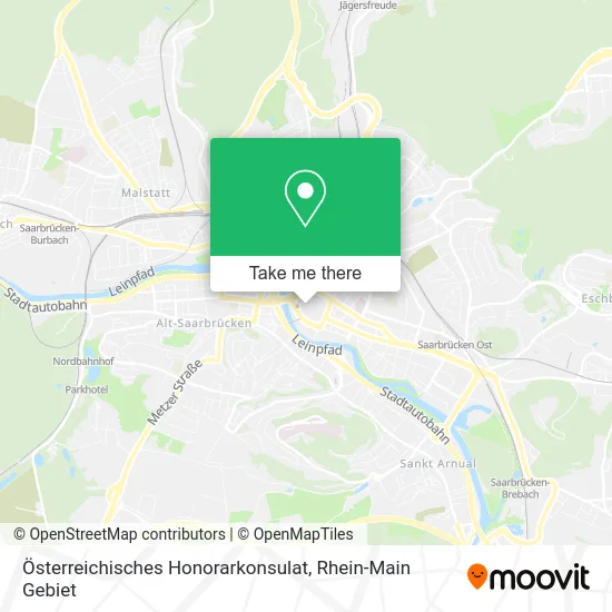 Карта Österreichisches Honorarkonsulat