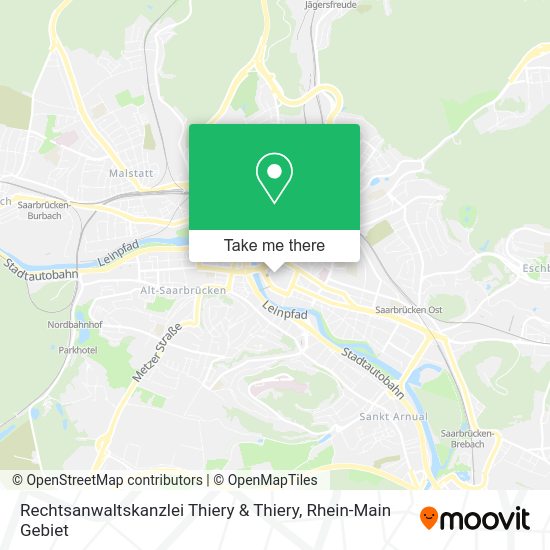 Карта Rechtsanwaltskanzlei Thiery & Thiery