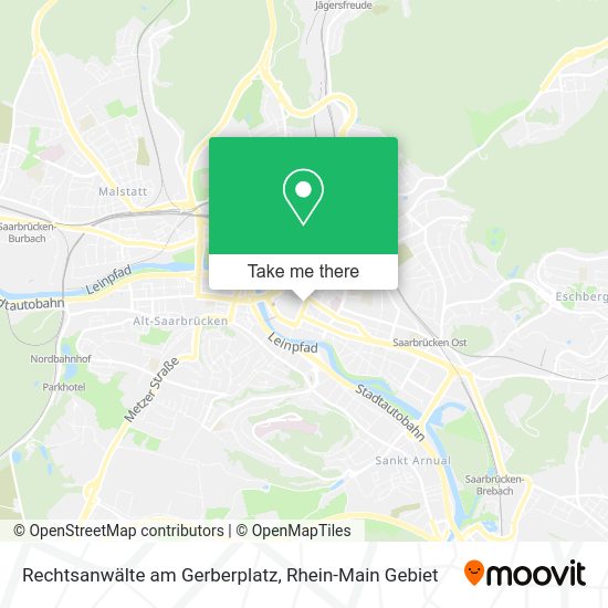 Карта Rechtsanwälte am Gerberplatz