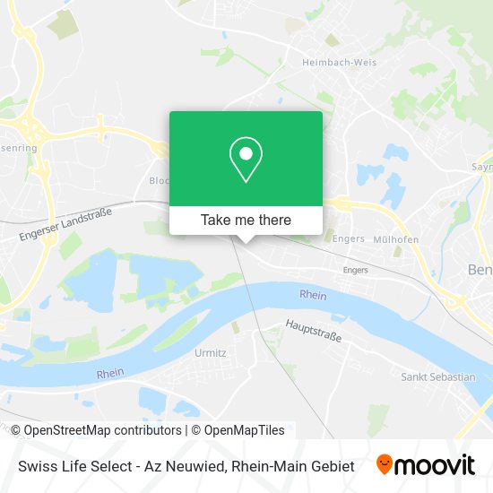 Swiss Life Select - Az Neuwied map