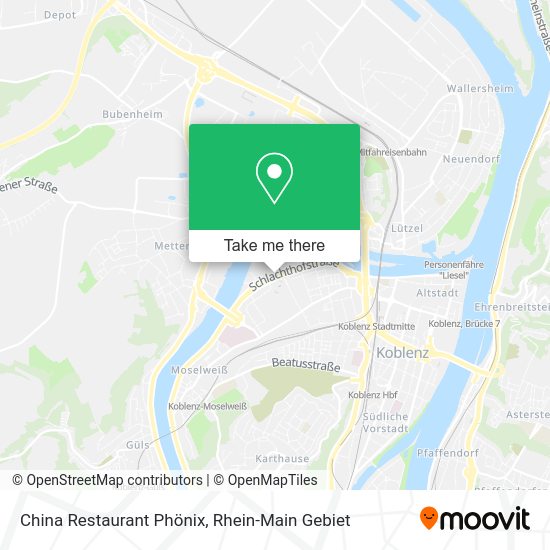 Карта China Restaurant Phönix