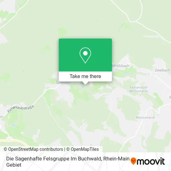 Карта Die Sagenhafte Felsgruppe Im Buchwald