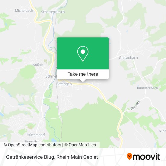 Карта Getränkeservice Blug