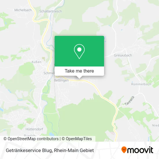 Карта Getränkeservice Blug