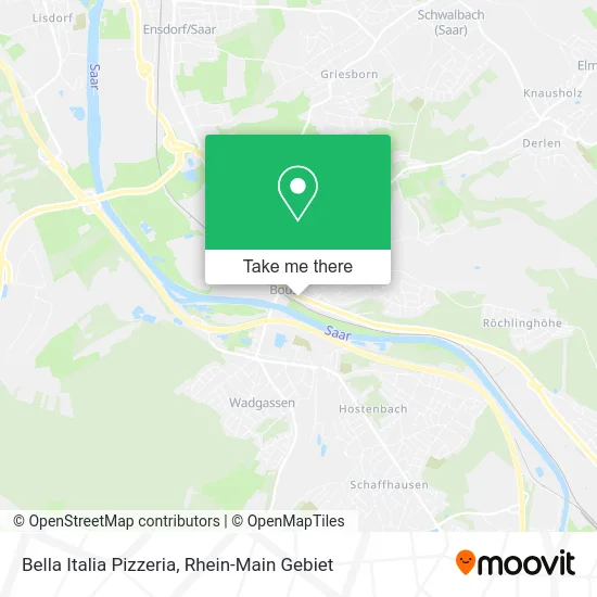 Карта Bella Italia Pizzeria