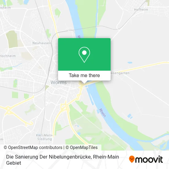 Карта Die Sanierung Der Nibelungenbrücke