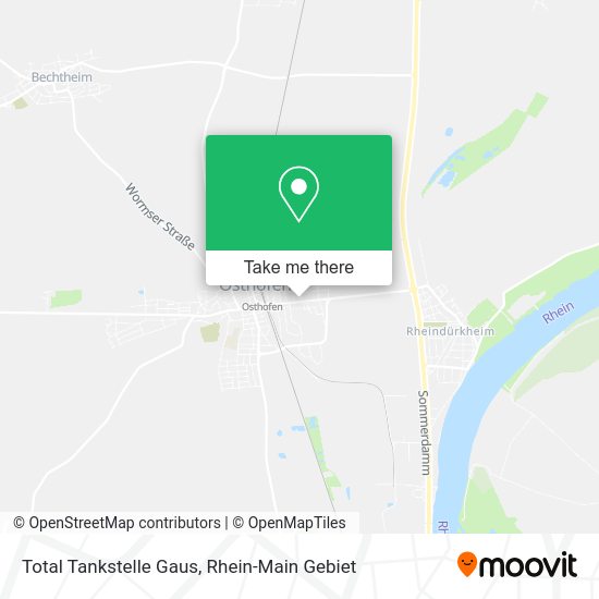 Карта Total Tankstelle Gaus