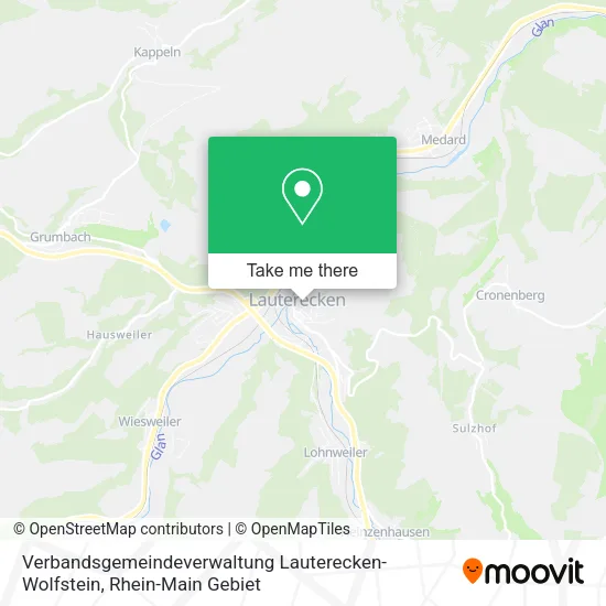 Карта Verbandsgemeindeverwaltung Lauterecken-Wolfstein