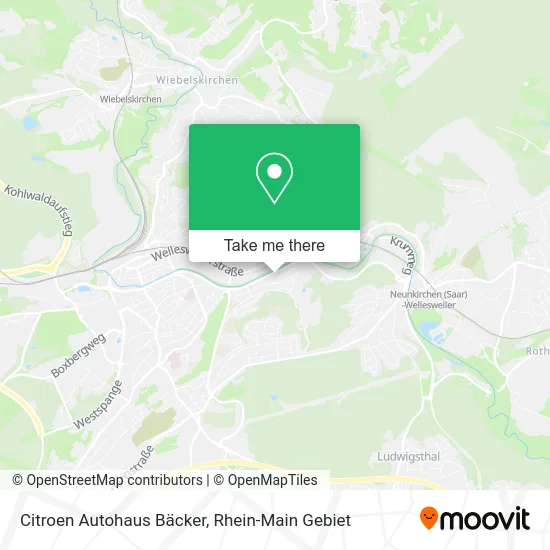 Карта Citroen Autohaus Bäcker