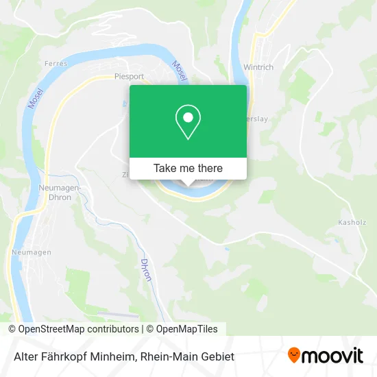 Карта Alter Fährkopf Minheim