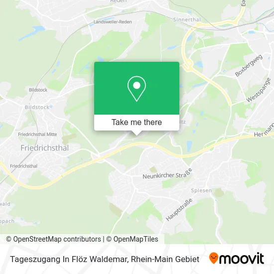 Карта Tageszugang In Flöz Waldemar