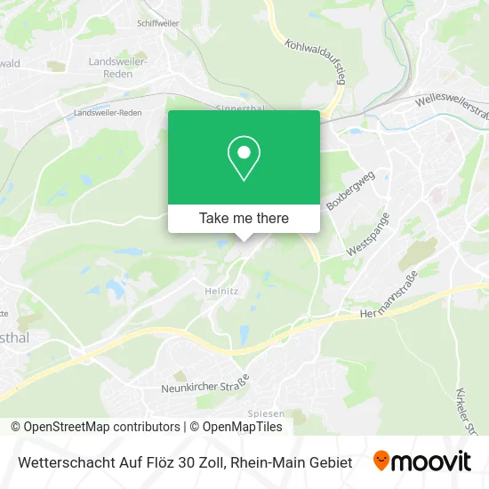 Карта Wetterschacht Auf Flöz 30 Zoll