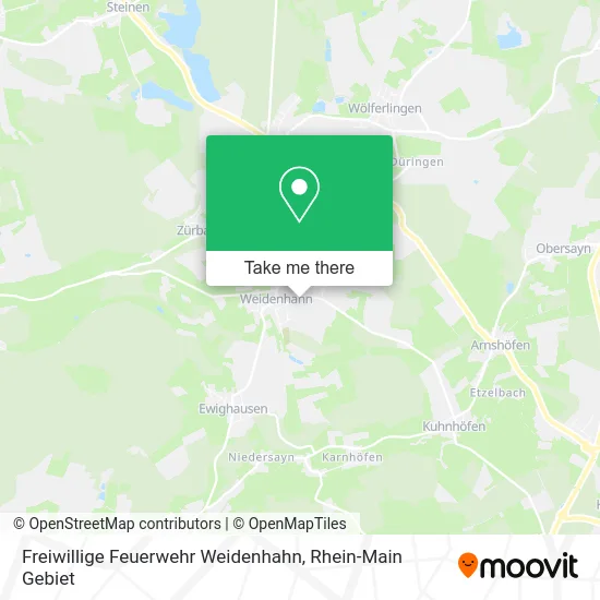 Карта Freiwillige Feuerwehr Weidenhahn